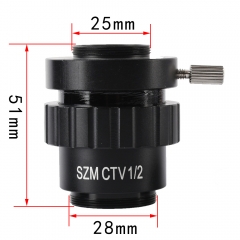 KOPPACE 1/2 CTV Trinocular Microscope C-Mount Interface 25mm Camera Interface Microscope Camera Adapters