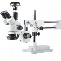 KOPPACE 3.5X-90X,Trinocular Stereo Microscope,10 million pixels, Industrial inspection Microscope,USB 3.0 Industrial Camera,144 LED Ring Light,Provide professional image measurement software