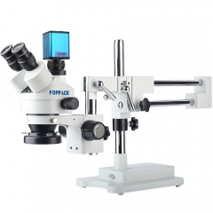 KOPPACE 3.5X-90X Trinocular Stereo Microscope HDMI HD AutoFocus Industrial Microscope Camera Can take Pictures and Videos