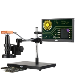 KOPPACE 17X-216X 21 Million Pixel Full HD 13.3-inch HD Monitor HDMI Microscope Mobile Phone Repair Electron Microscope