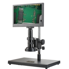 KOPPACE 21 Million Pixel 20X-127X Monocular video Microscope 0.7X-4.5X Lens HDMI Industrial Microscope 13.3 inch Display Screen