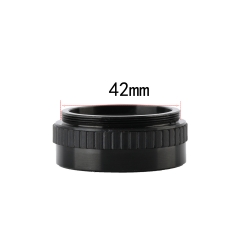 KOPPACE 2X Microscope Auxiliary Objective 40mm Working Distance Microscope Lens 42mm Mounting Size