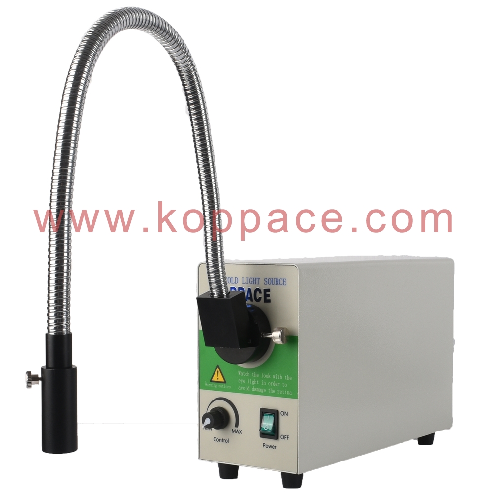 KOPPACE Microscope Adjustable LED Fibre-Optical Cold Light Source 550mm ...