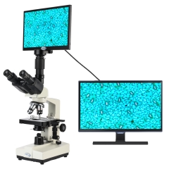 KOPPACE 40X-1600X Trinocular Biological Microscope 2 Million Pixels 11.6-inch High-Definition HDMI Compound Microscope