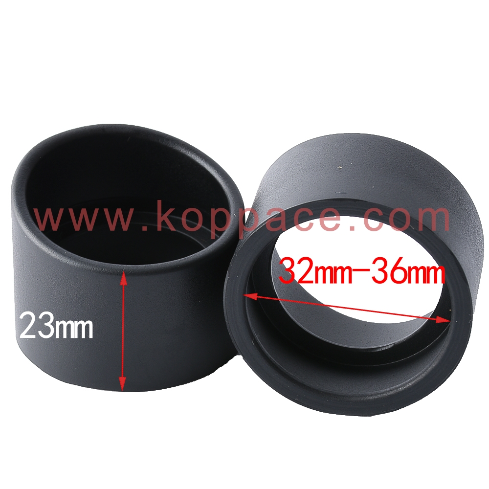 Balacoo 2PCS Eyepiece Cover Eyepiece Guard Soft Rubber 37mm Diameter Stereo Microscope Accessory for 32-37mm Stereo Microscope Oblique Angle