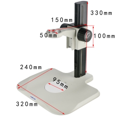 KOPPACE Microscope Bracket lens Diameter 50mm Microscope Focusing Bracket 200mm Working Stroke