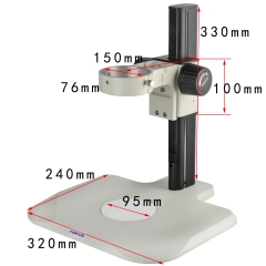 KOPPACE Microscope Bracket lens Diameter 76mm Microscope Focusing Bracket 200mm Working Stroke