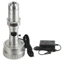 KOPPACE 23X-153X 3D Industrial Microscope Lens 360 Degrees Manual Rotation Lens 30mm Working Distance C-Mount Interface