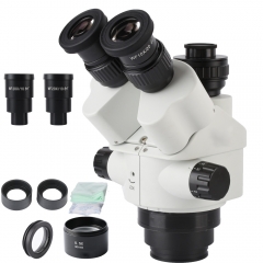 KOPPACE 3.5X-90X Trinocular Stereo Microscope Lens Trinocular Industrial Microscope Lens 0.5X CTV Adapter Continuous Zoom Lens