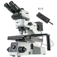 KOPPACE 50X-500X Trinocular Bright and Dark Field Metallurgical Microscope up and Down LED DIC Conductive Particle Detection