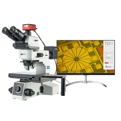 KOPPACE 50X-500X Trinocular Bright and Dark Field Metallurgical Microscope 4K HD Measuring Camera 6 inch Iarge Platform