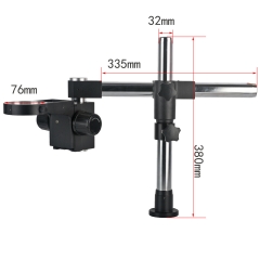 KOPPACE Single Arm Microscope Black Bracket Lens Aperture 76mm Horizontal Movement 235mm Column Diameter 32mm
