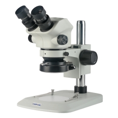 KOPPACE 7X-50X Binocular Stereo Microscope 144 LED Ring Light Eyepiece WF10/22 Industrial Inspection Microscope