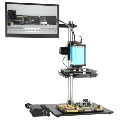 KOPPACE 2 Million Pixel 1X-14X Large Field of View Auto-Focusing Microscope Support Photo and Video Large PCB Circuit Board Inspection 13.3 Inch HD Display