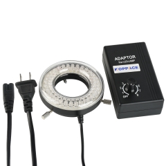 KOPPACE 62mm Inner Diameter Microscope LED Ring Light Source 64 lamp Beads Adjustable Brightness
