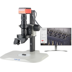 KOPPACE 23X-169X Magnification Continuous Zoom 2D/3D Microscope 360°Rotation 4K HD Imaging Supports Shooting,Video,Measurement