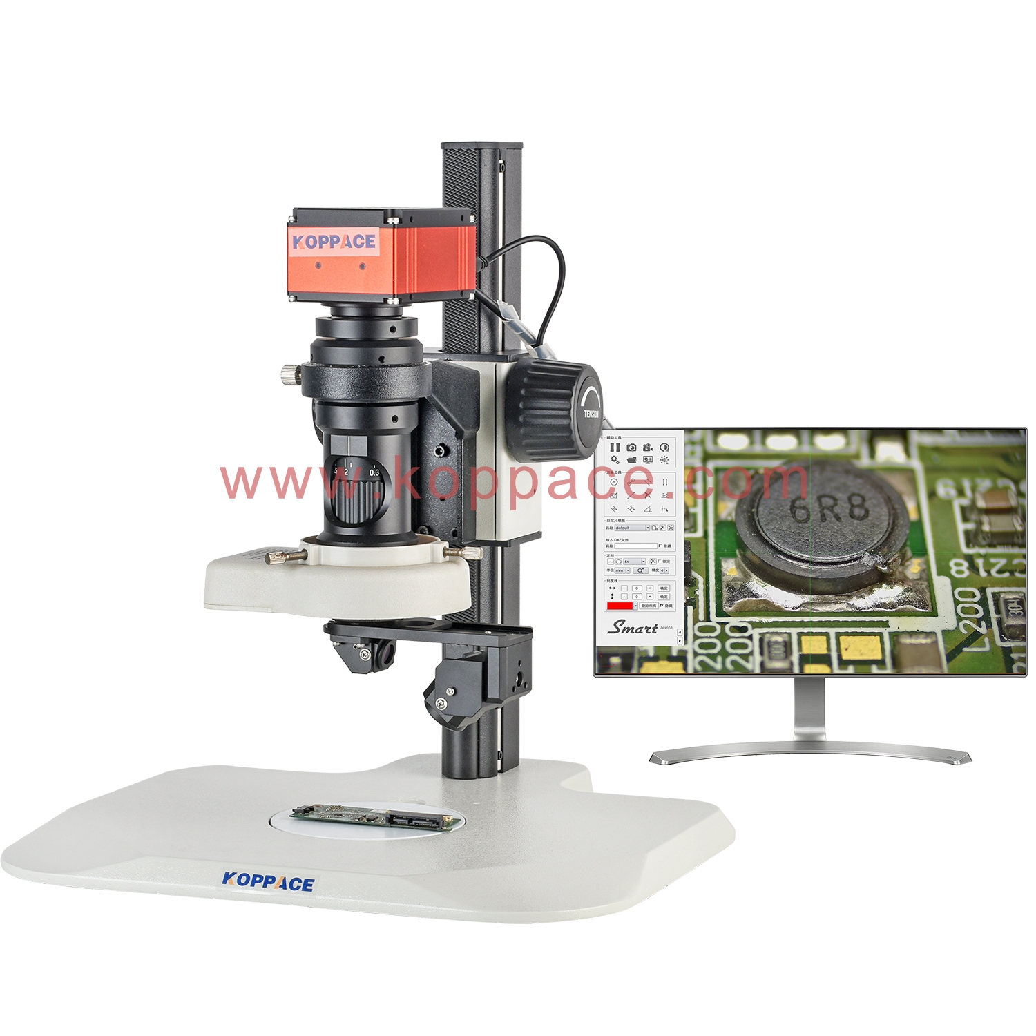 KOPPACE 360°Rotation 2D/3D Microscope 23X-169X Magnification 4K HD ...