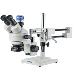 KOPPACE 4K HD Stereo Microscope 3.5X-180X Continuous Zoom Lens Trinocular Interface Synchronous Output