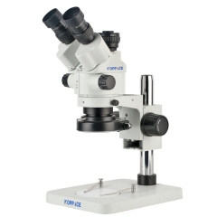 KOPPACE 3.5X-90X Trinocular Stereo Microscope Interface 0.5XCTV With Magnification Locking Function