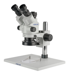 KOPPACE 3.5X-90X Large Platform Stereo Microscope Trinocular Interface 0.5XCTV With Magnification Locking Function