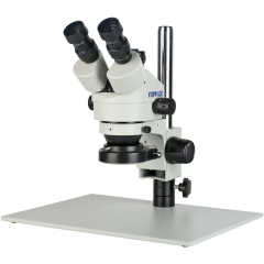 KOPPACE 3.5X-180X Trinocular Stereo Microscope 10X Wide-Field Eyepiece Video Interface and Eyepiece Synchronous Output