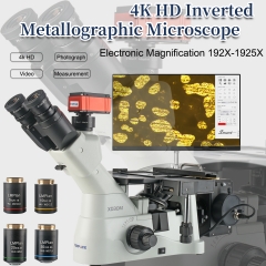 KOPPACE 192X-1925X 4K High-Definition Camera Inverted Metallurgical Microscope Can Take Pictures,Video and Measure