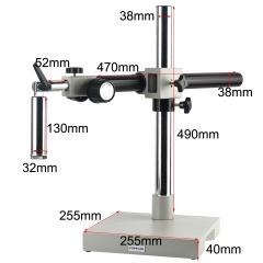 KOPPACE Single-Arm Microscope Universal Bracket Ultra-Long Working Distance Lens Angle Adjustable Connecting Rod Diameter 32mm