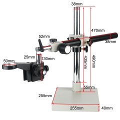 KOPPACE Single-Arm Microscope Universal Bracket Fine Tuning Accuracy 0.002mm 50mm Lens Focusing Bracket Angle Adjustable