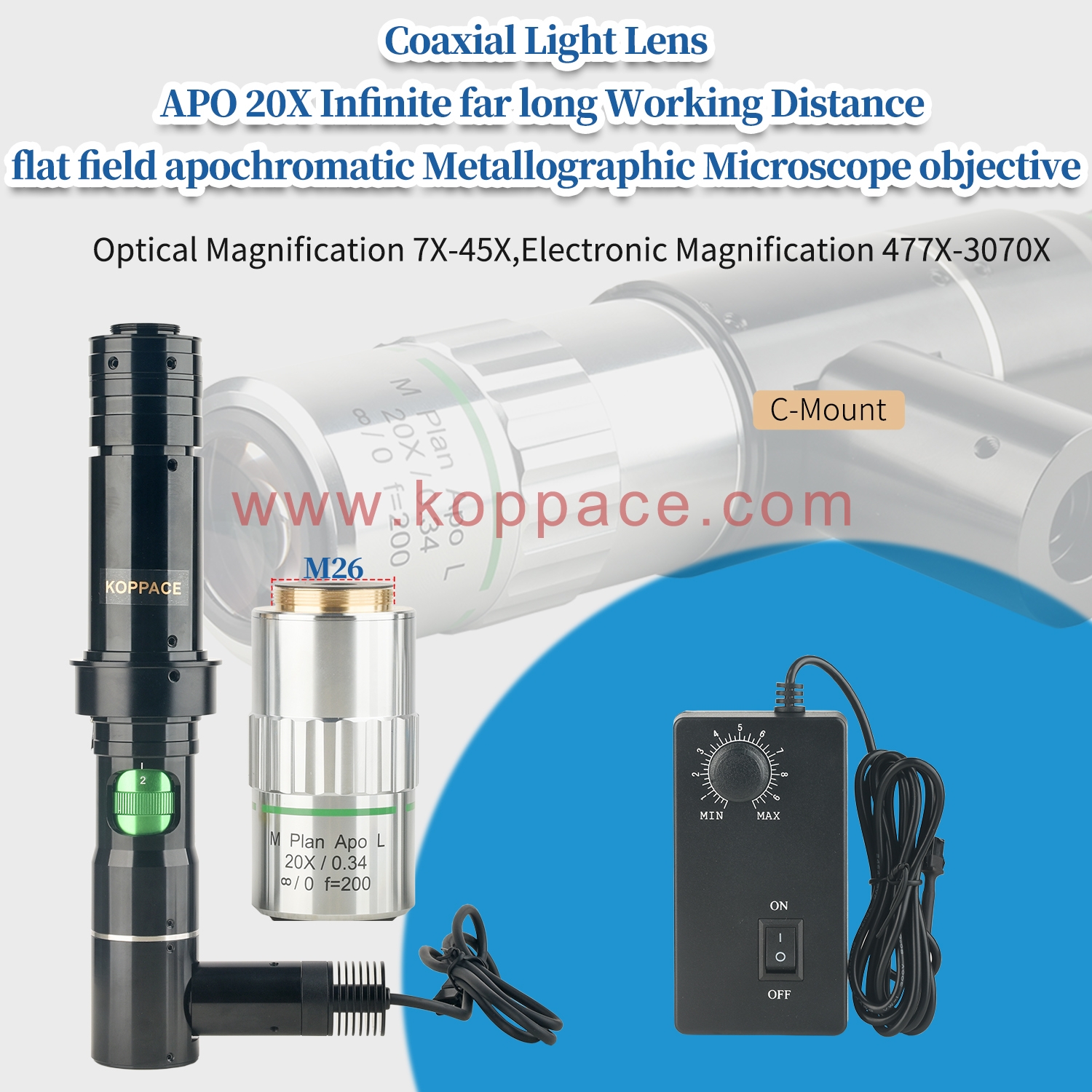 conix シルクスクリーン ED30 Accu-Scope 3076 LED Digital Stereo Microscope 0.67x - 4.5x