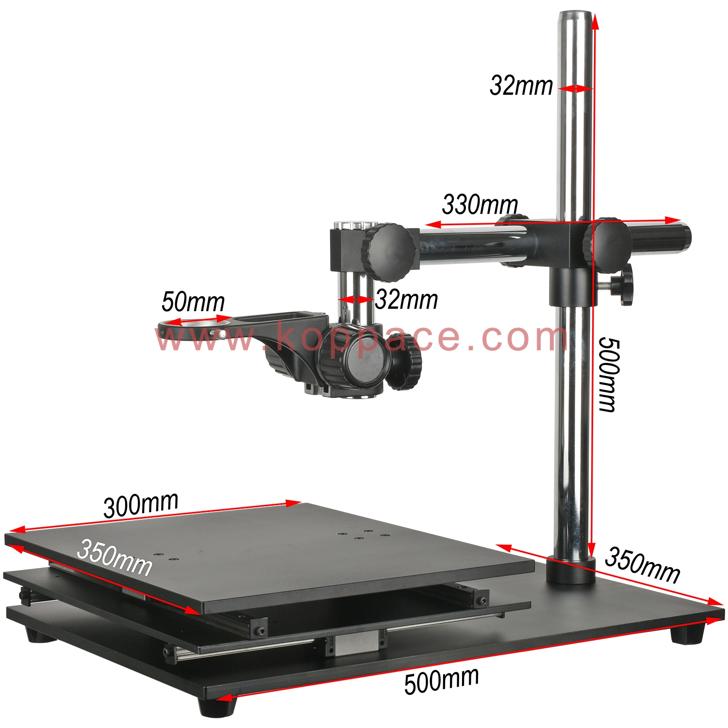 Focusing Ranfge KOPPACE Microscope XY Platform Movement Range 290mnmX238mm Focusing ...