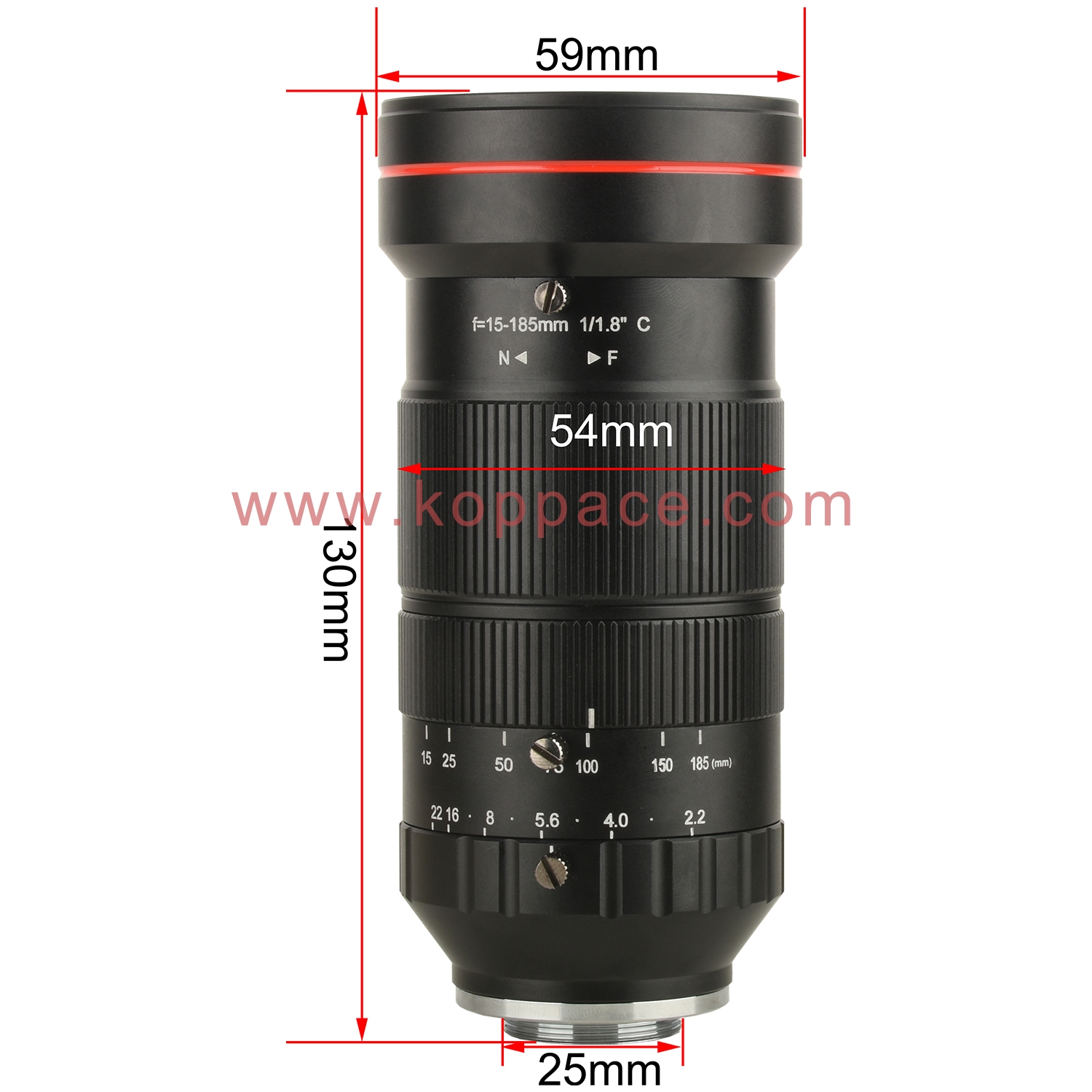 KOPPACE 8 Million Pixel 15-185mm Manual Zoom Industrial Inspection